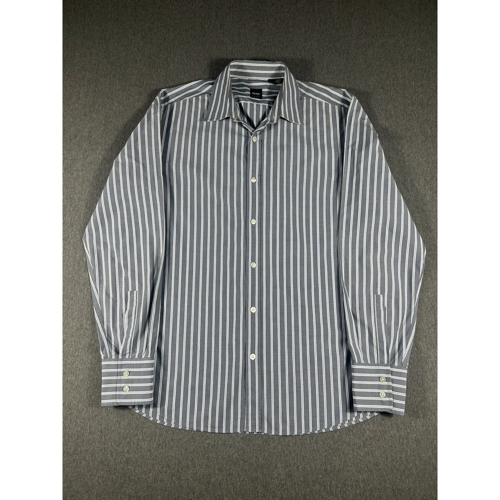 Hugo Boss Men's Regular Fit Horizontal Striped Button‎ Down Shirt L